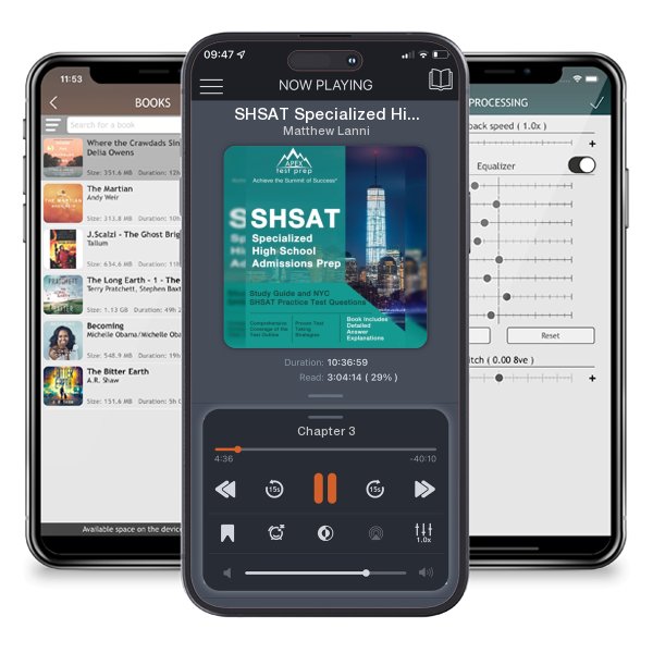 Download fo free audiobook SHSAT Specialized High School Admissions Prep: Study Guide and NYC SHSAT Practice Test Questions [Book Includes Detailed Answer Explanations] by Matthew Lanni and listen anywhere on your iOS devices in the ListenBook app.