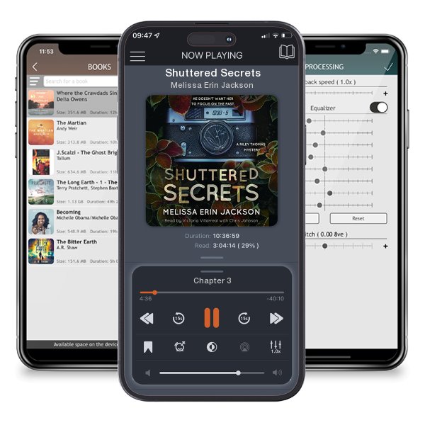 Download fo free audiobook Shuttered Secrets by Melissa Erin Jackson and listen anywhere on your iOS devices in the ListenBook app.