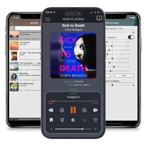 Download fo free audiobook Sick to Death by Chris Bridges and listen anywhere on your iOS devices in the ListenBook app.