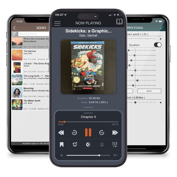 Download fo free audiobook Sidekicks: a Graphic Novel (Sidekicks #1) by Dan. Santat and listen anywhere on your iOS devices in the ListenBook app.