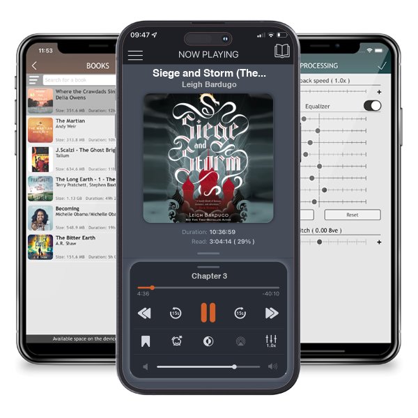 Download fo free audiobook Siege and Storm (The Shadow and Bone Trilogy, #2) by Leigh Bardugo and listen anywhere on your iOS devices in the ListenBook app.