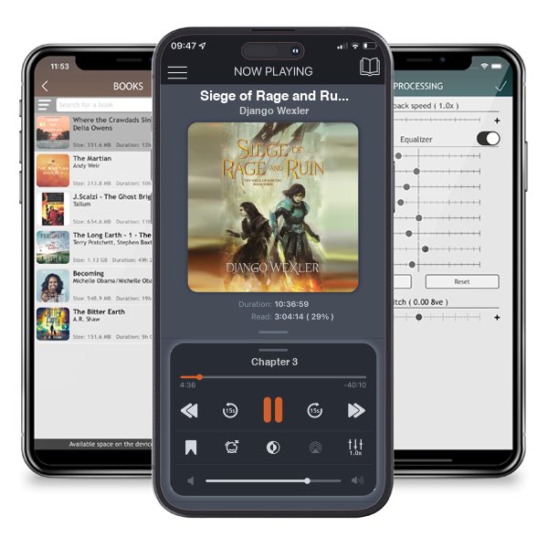 Download fo free audiobook Siege of Rage and Ruin (The Wells of Sorcery, #3) by Django Wexler and listen anywhere on your iOS devices in the ListenBook app.
