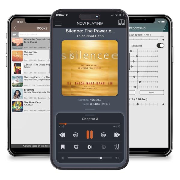 Download fo free audiobook Silence: The Power of Quiet in a World Full of Noise by Thich Nhat Hanh and listen anywhere on your iOS devices in the ListenBook app.
