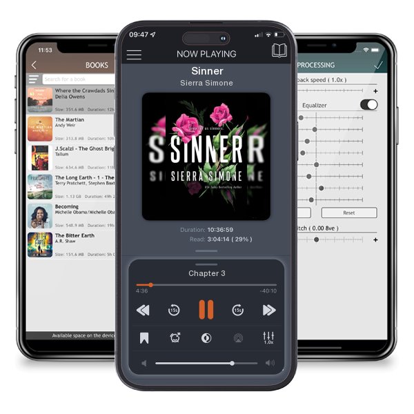 Download fo free audiobook Sinner by Sierra Simone and listen anywhere on your iOS devices in the ListenBook app.