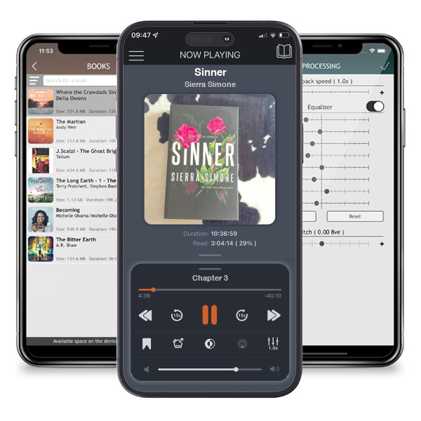 Download fo free audiobook Sinner by Sierra Simone and listen anywhere on your iOS devices in the ListenBook app.