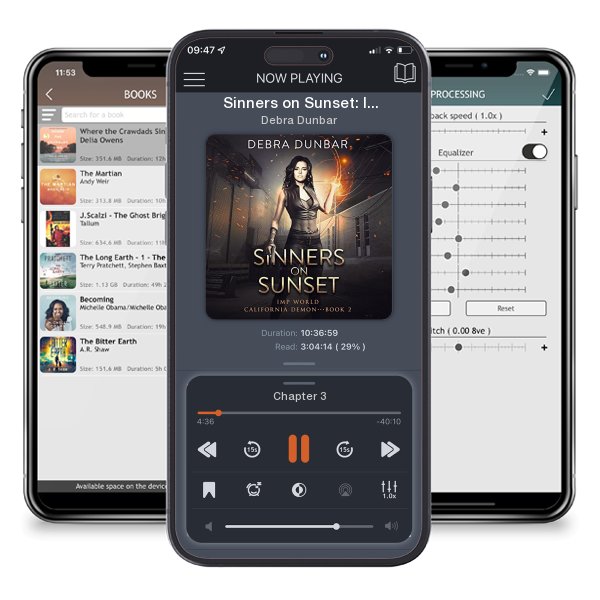 Download fo free audiobook Sinners on Sunset: Imp World by Debra Dunbar and listen anywhere on your iOS devices in the ListenBook app.