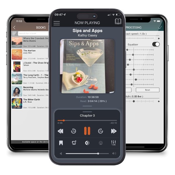 Download fo free audiobook Sips and Apps by Kathy Casey and listen anywhere on your iOS devices in the ListenBook app.