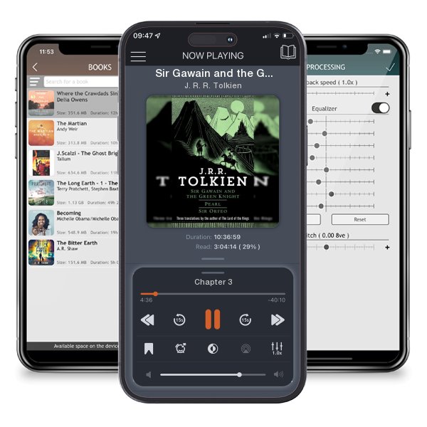 Download fo free audiobook Sir Gawain and the Green Knight/Pearl/Sir Orfeo by J. R. R. Tolkien and listen anywhere on your iOS devices in the ListenBook app.