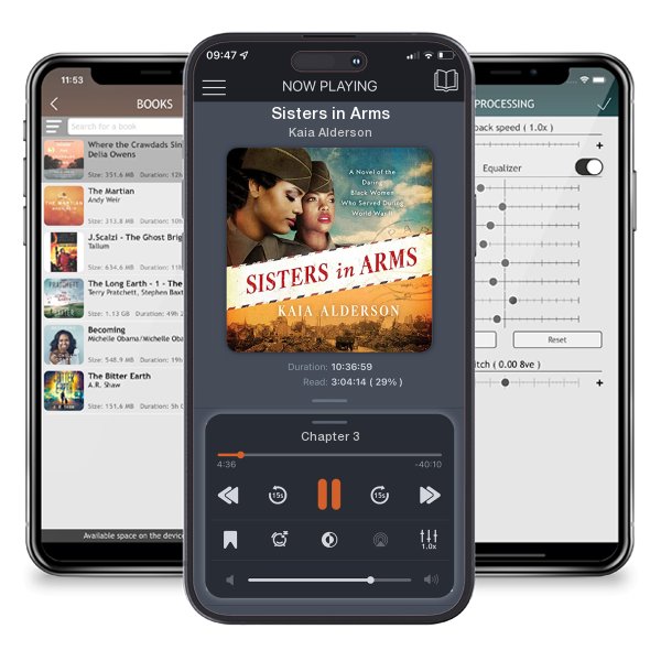 Download fo free audiobook Sisters in Arms by Kaia Alderson and listen anywhere on your iOS devices in the ListenBook app.