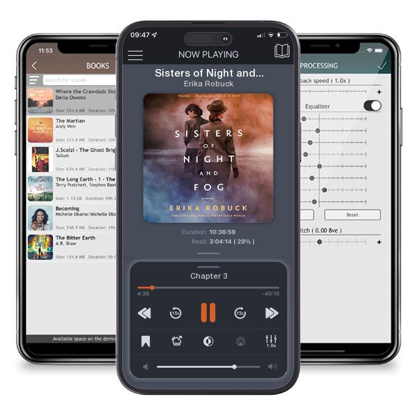 Download fo free audiobook Sisters of Night and Fog by Erika Robuck and listen anywhere on your iOS devices in the ListenBook app.