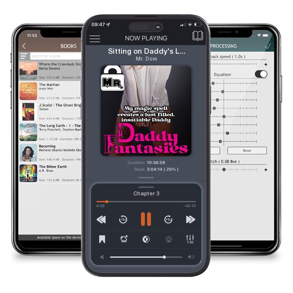 Download fo free audiobook Sitting on Daddy's Lap During Movie Night Leads to a Quick Climax by Mr. Dom and listen anywhere on your iOS devices in the ListenBook app.