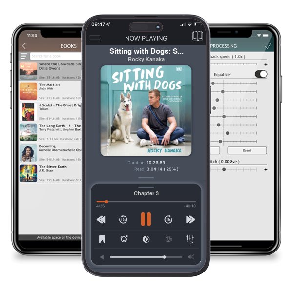Download fo free audiobook Sitting with Dogs: Stories of Rescue Dogs Going from Lost to Loved by Rocky Kanaka and listen anywhere on your iOS devices in the ListenBook app.