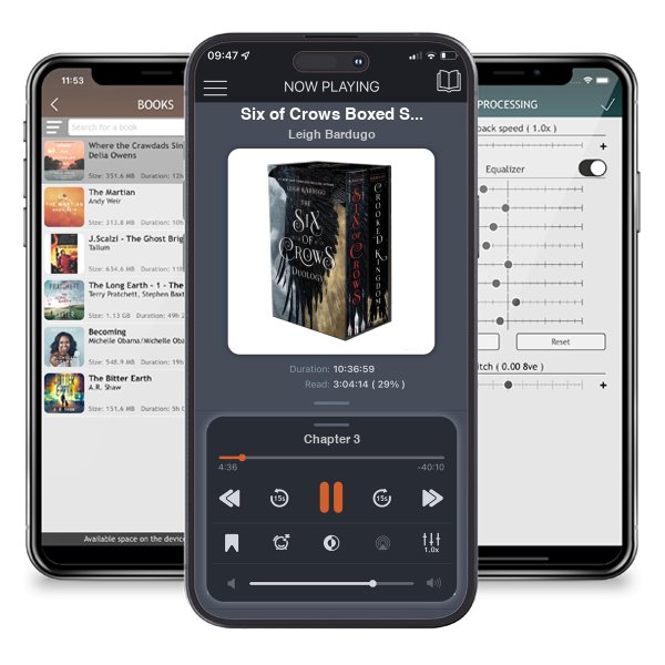 Download fo free audiobook Six of Crows Boxed Set: Six of Crows, Crooked Kingdom by Leigh Bardugo and listen anywhere on your iOS devices in the ListenBook app.