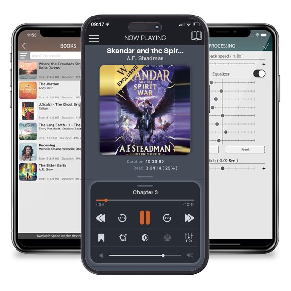Download fo free audiobook Skandar and the Spirit War: Exclusive Edition - Skandar by A.F. Steadman and listen anywhere on your iOS devices in the ListenBook app.