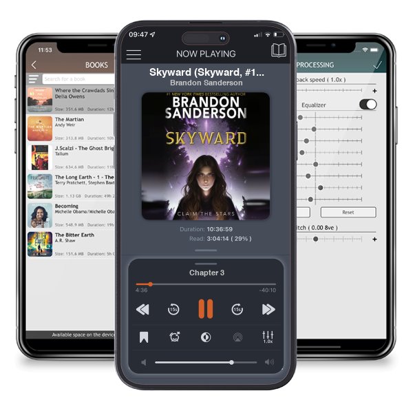 Download fo free audiobook Skyward (Skyward, #1) by Brandon Sanderson and listen anywhere on your iOS devices in the ListenBook app.
