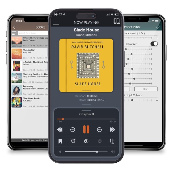 Download fo free audiobook Slade House by David Mitchell and listen anywhere on your iOS devices in the ListenBook app.