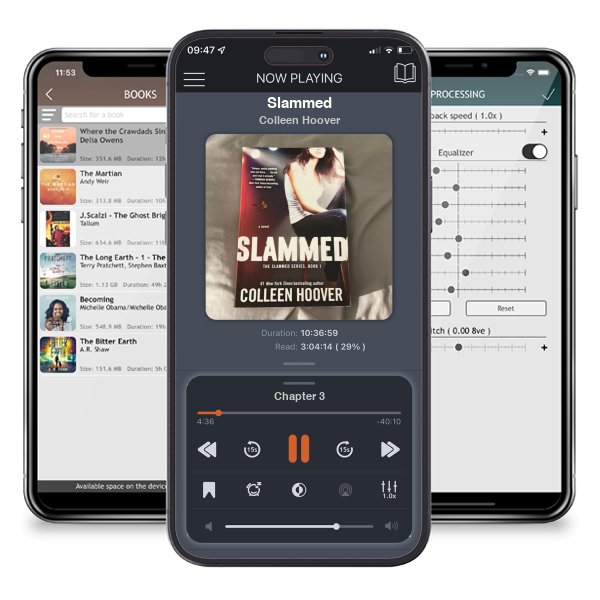 Download fo free audiobook Slammed by Colleen Hoover and listen anywhere on your iOS devices in the ListenBook app.