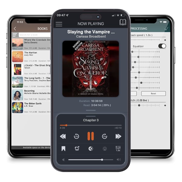 Download fo free audiobook Slaying the Vampire Conqueror: Signed Edition by Carissa Broadbent and listen anywhere on your iOS devices in the ListenBook app.