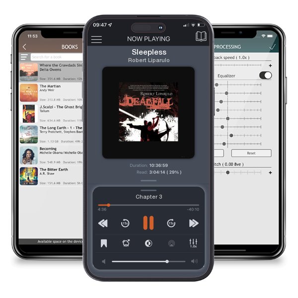 Download fo free audiobook Sleepless by Robert Liparulo and listen anywhere on your iOS devices in the ListenBook app.