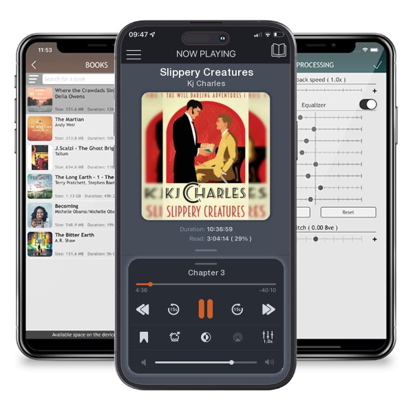 Download fo free audiobook Slippery Creatures by Kj Charles and listen anywhere on your iOS devices in the ListenBook app.