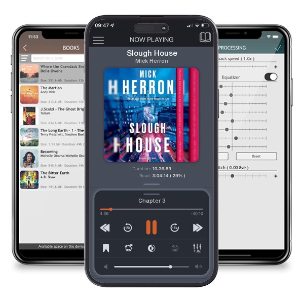 Download fo free audiobook Slough House by Mick Herron and listen anywhere on your iOS devices in the ListenBook app.