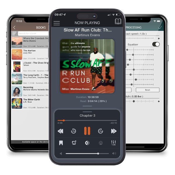 Download fo free audiobook Slow AF Run Club: The Ultimate Guide for Anyone Who Wants to Run by Martinus Evans and listen anywhere on your iOS devices in the ListenBook app.