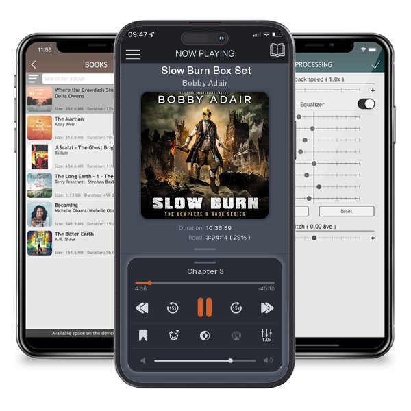 Download fo free audiobook Slow Burn Box Set by Bobby Adair and listen anywhere on your iOS devices in the ListenBook app.
