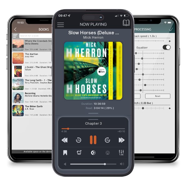 Download fo free audiobook Slow Horses (Deluxe Edition) by Mick Herron and listen anywhere on your iOS devices in the ListenBook app.