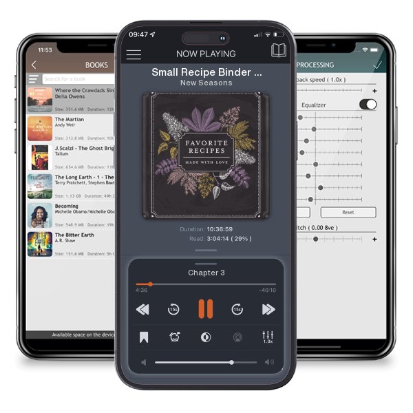 Download fo free audiobook Small Recipe Binder - Favorite Recipes: Made with Love (Chalkboard) - Write in Your Own Recipes (Ringbound) by New Seasons and listen anywhere on your iOS devices in the ListenBook app.