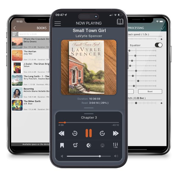 Download fo free audiobook Small Town Girl by LaVyrle Spencer and listen anywhere on your iOS devices in the ListenBook app.