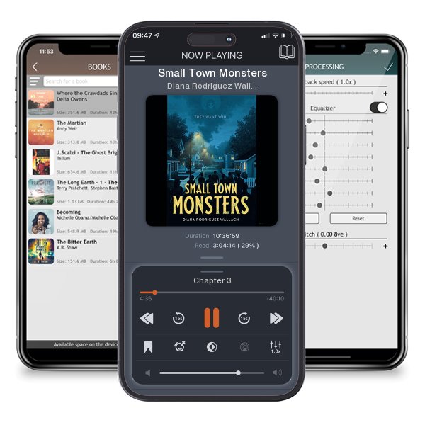 Download fo free audiobook Small Town Monsters by Diana Rodriguez Wallach and listen anywhere on your iOS devices in the ListenBook app.