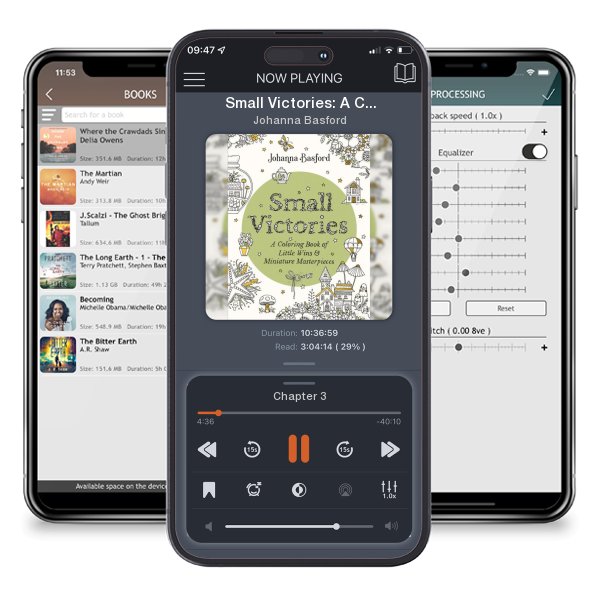 Download fo free audiobook Small Victories: A Coloring Book of Little Wins and Miniature... by Johanna Basford and listen anywhere on your iOS devices in the ListenBook app.