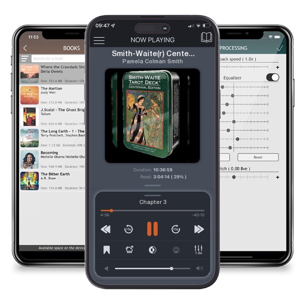Download fo free audiobook Smith-Waite(r) Centennial Tarot Deck in a Tin by Pamela Colman Smith and listen anywhere on your iOS devices in the ListenBook app.
