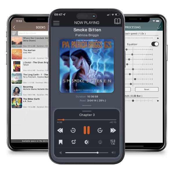 Download fo free audiobook Smoke Bitten by Patricia Briggs and listen anywhere on your iOS devices in the ListenBook app.