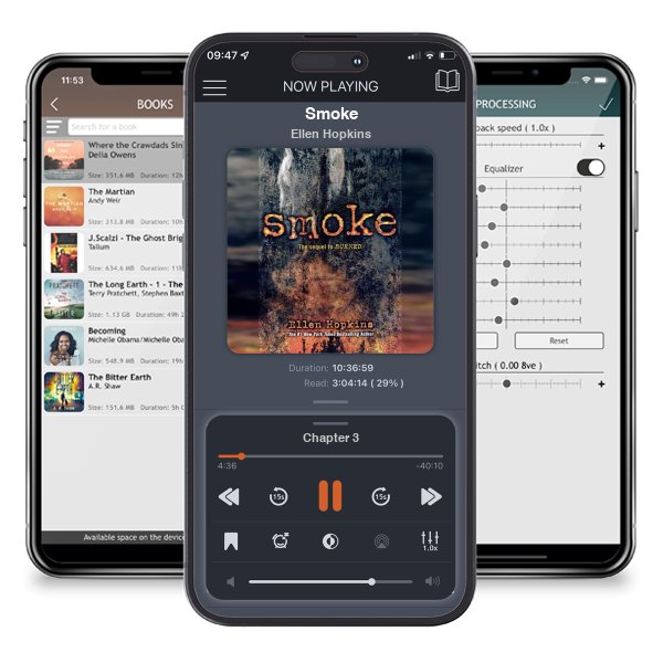 Download fo free audiobook Smoke by Ellen Hopkins and listen anywhere on your iOS devices in the ListenBook app.