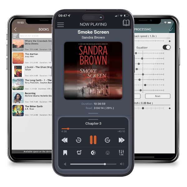 Download fo free audiobook Smoke Screen by Sandra Brown and listen anywhere on your iOS devices in the ListenBook app.