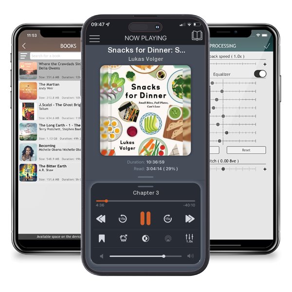 Download fo free audiobook Snacks for Dinner: Small Bites, Full Plates, Can't Lose by Lukas Volger and listen anywhere on your iOS devices in the ListenBook app.