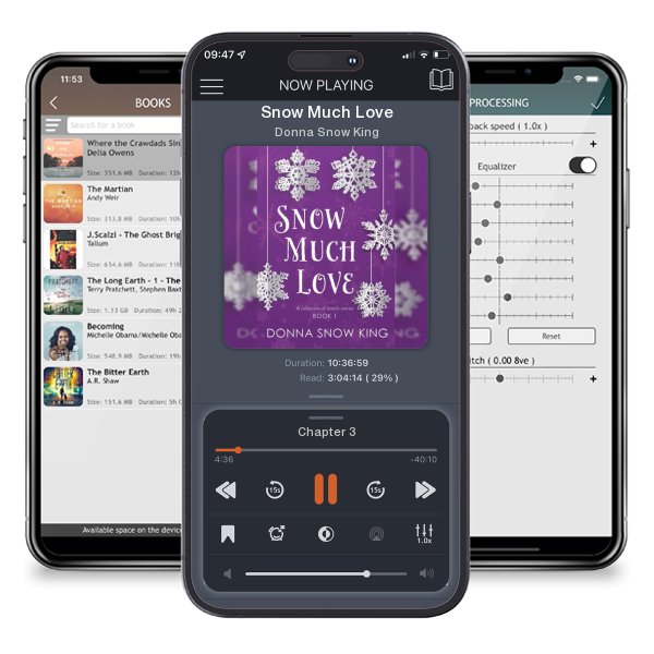 Download fo free audiobook Snow Much Love by Donna Snow King and listen anywhere on your iOS devices in the ListenBook app.