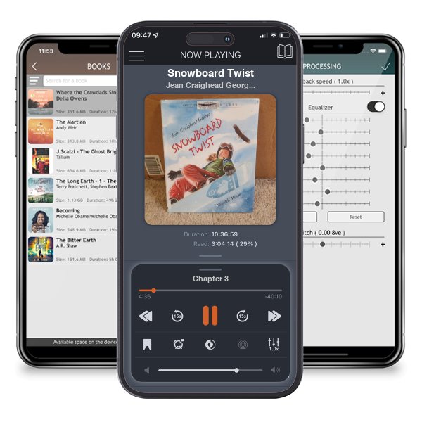 Download fo free audiobook Snowboard Twist by Jean Craighead George and listen anywhere on your iOS devices in the ListenBook app.