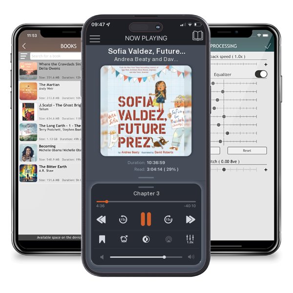 Download fo free audiobook Sofia Valdez, Future Prez by Andrea Beaty and David Roberts and listen anywhere on your iOS devices in the ListenBook app.