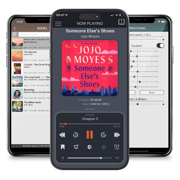 Download fo free audiobook Someone Else's Shoes by Jojo Moyes and listen anywhere on your iOS devices in the ListenBook app.