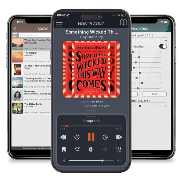 Download fo free audiobook Something Wicked This Way Comes: A Novel by Ray Bradbury and listen anywhere on your iOS devices in the ListenBook app.