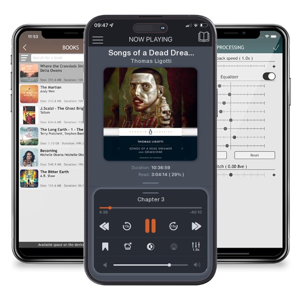 Download fo free audiobook Songs of a Dead Dreamer and Grimscribe by Thomas Ligotti and listen anywhere on your iOS devices in the ListenBook app.