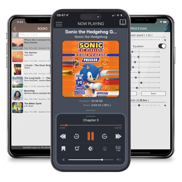 Download fo free audiobook Sonic the Hedgehog Gotta Go Fast Puzzle Book by Sonic the Hedgehog and listen anywhere on your iOS devices in the ListenBook app.