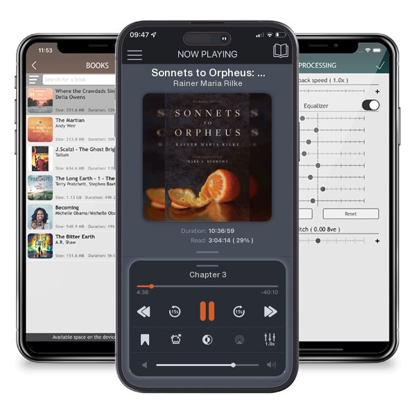 Download fo free audiobook Sonnets to Orpheus: A New Translation (Bilingual Edition) by Rainer Maria Rilke and listen anywhere on your iOS devices in the ListenBook app.