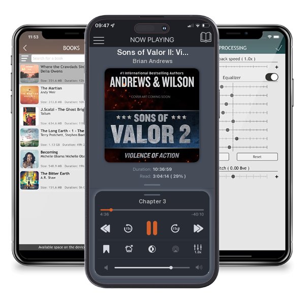 Download fo free audiobook Sons of Valor II: Violence of Action by Brian Andrews and listen anywhere on your iOS devices in the ListenBook app.