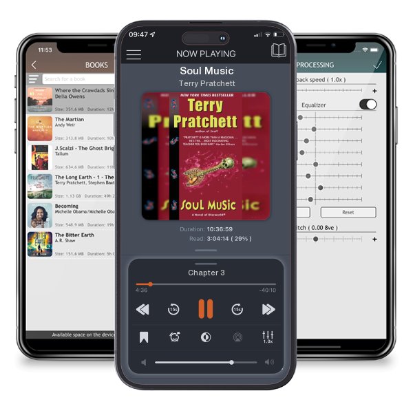 Download fo free audiobook Soul Music by Terry Pratchett and listen anywhere on your iOS devices in the ListenBook app.