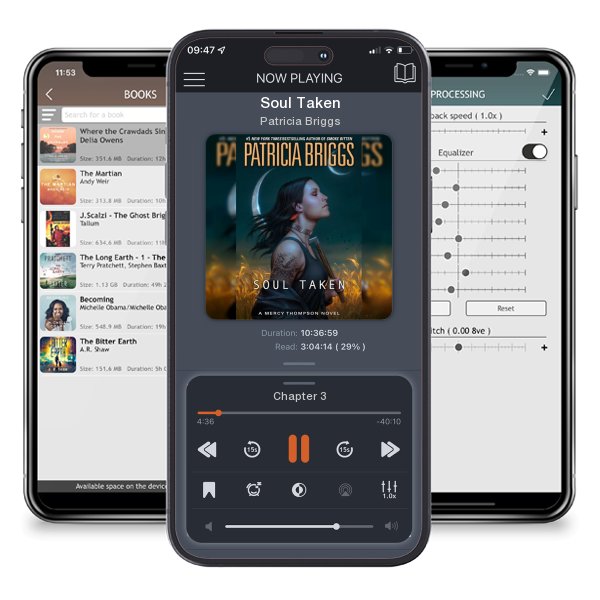 Download fo free audiobook Soul Taken by Patricia Briggs and listen anywhere on your iOS devices in the ListenBook app.