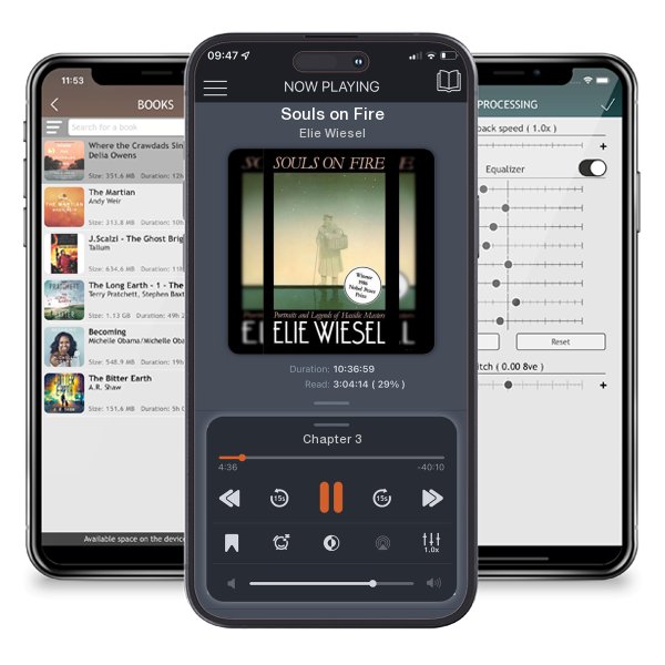 Download fo free audiobook Souls on Fire by Elie Wiesel and listen anywhere on your iOS devices in the ListenBook app.
