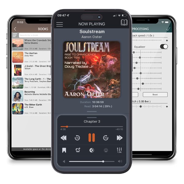 Download fo free audiobook Soulstream by Aaron Oster and listen anywhere on your iOS devices in the ListenBook app.